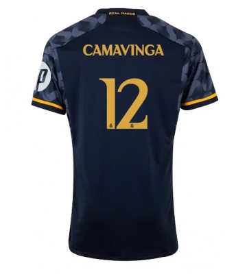 Real Madrid Eduardo Camavinga #12 Bortatröja 2023-24 Kortärmad